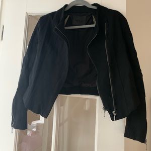 [BlankNYC] Black Cotton Vented Moto Jacket